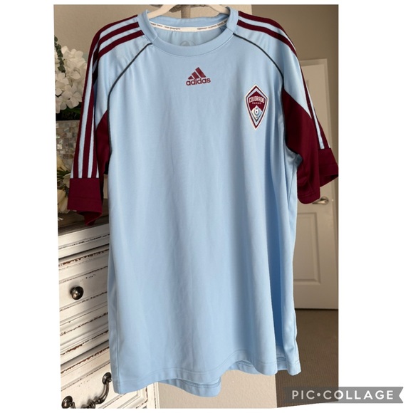 VINTAGE 2008 ADIDAS COLORADO RAPIDS JERSEY SOCCER MLS AUTHENTIC SOCCER SHIRT - Picture 2 of 5